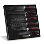 Syvek Japanese Damascus 8-Piece Knife Set