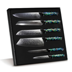 Syvek Japanese Damascus 6-Piece Set - Sea Shell Edition