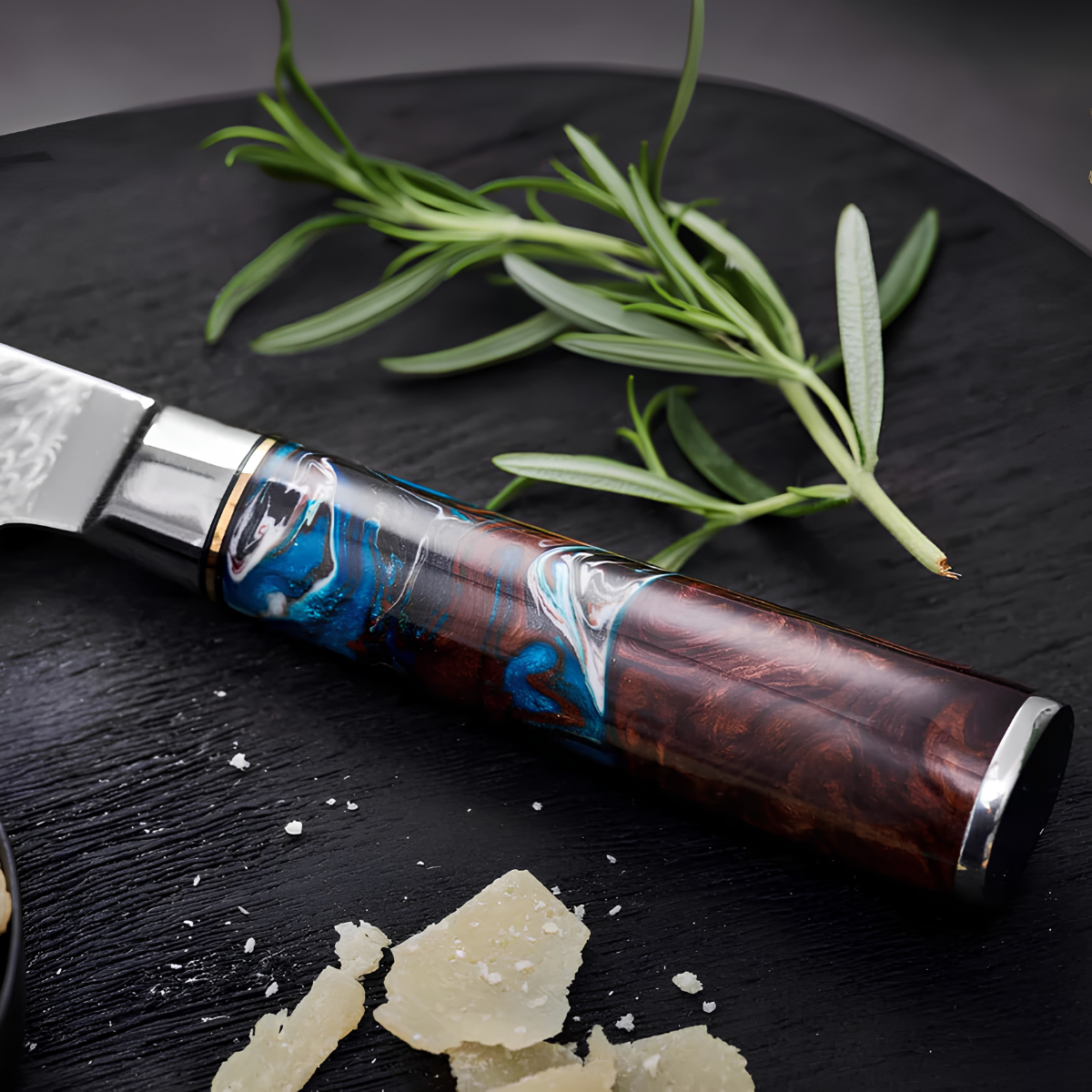 Syvek Japanese Damascus 6-Piece Set - Celtic Wood Edition