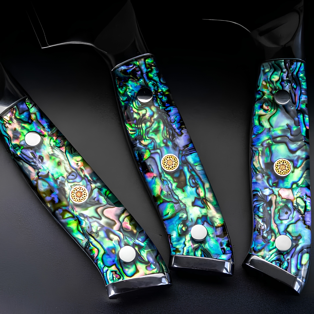 Syvek Japanese Damascus 6-Piece Set - Sea Shell Edition