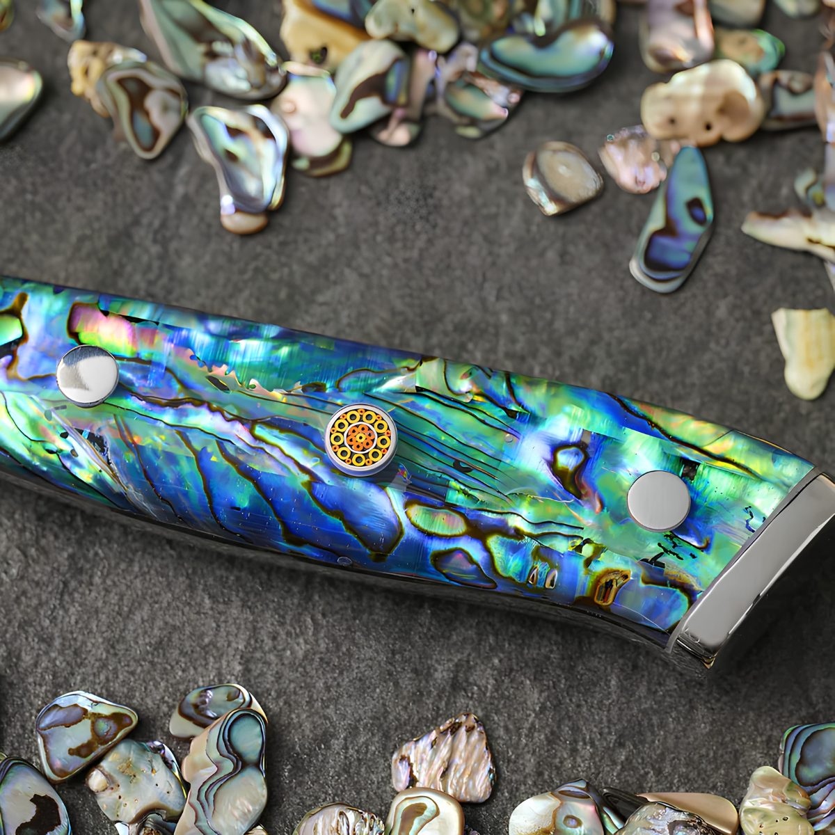 Syvek Japanese Damascus 6-Piece Set - Sea Shell Edition