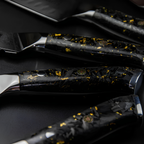 Syvek Japanese Damascus 6-Piece Set - Charcoal and Gold Edition
