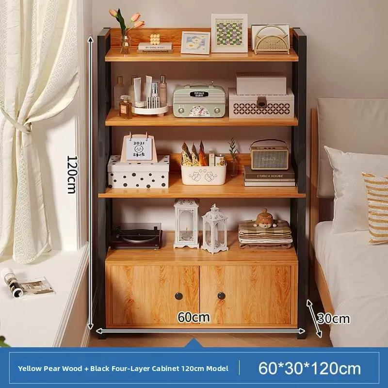 Estante de Almacenamiento Multicapa para Junto a la Cama, Estante de Exhibición, Mueble Organizador de Dormitorio, Estilo Mod...