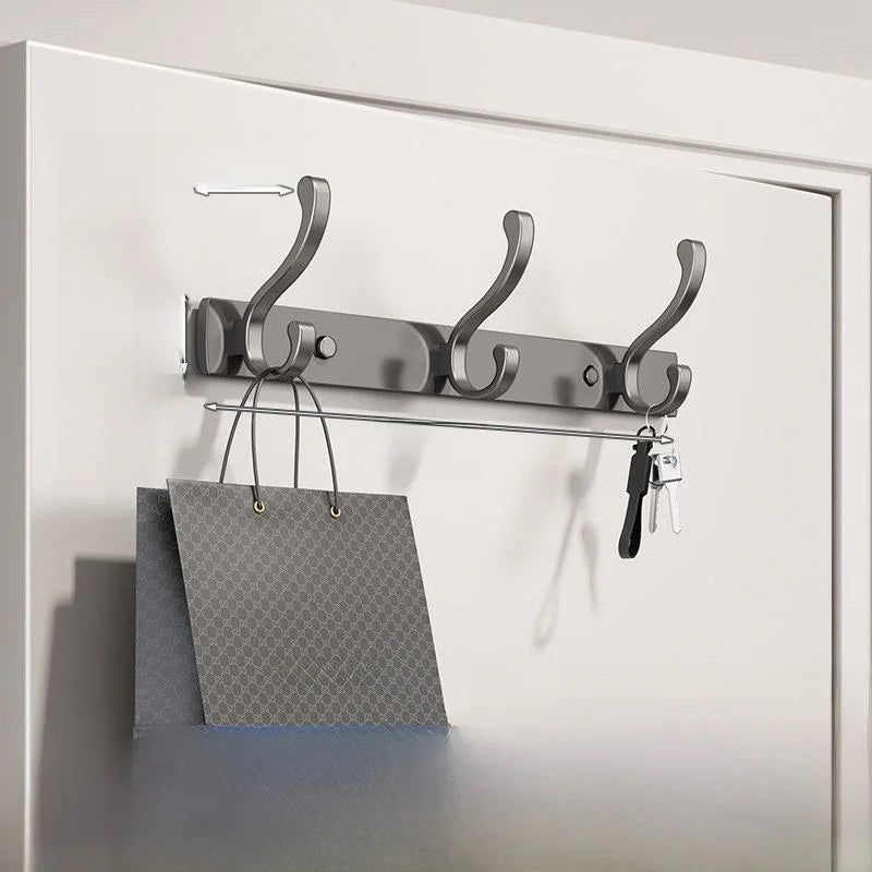 Gancho para Colgar en la Pared de Alta Calidad, Gancho Adhesivo Fuerte para Ropa, Sin Necesidad de Perforar, Gancho de Alumin...