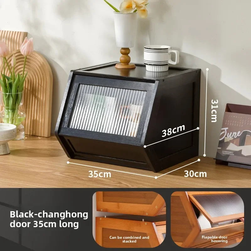 Gabinete de almacenamiento apilable multifuncional con tapa, caja de almacenamiento varios, caja de almacenamiento para el hogar, mesita de noche