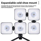 Mini Lámpara de Bolsillo Magnética RGB con Proyección de Atardecer Ajustable, Luz Ambiental Portátil para Transmisiones en Vivo y Grabación con Teléfono