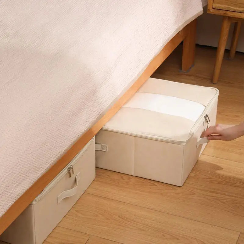 Caja de Almacenamiento Debajo de la Cama de Gran Tamaño, Plegable, para Ropa y Edredones, Organizador Debajo de la Cama, Caja...