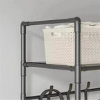 Zapatero Multifuncional, Organizador de Ropa de Múltiples Niveles, Estante para Ahorrar Espacio en la Sala de Estar, Perchero Simple para Almacenamiento de Zapatos