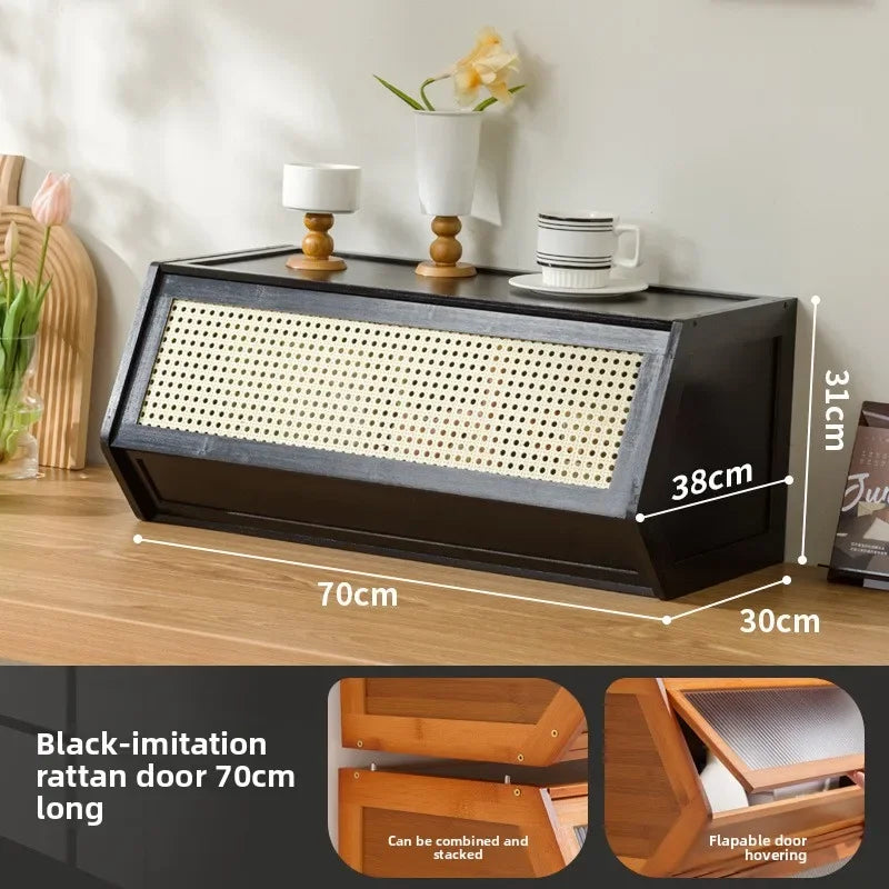 Gabinete de almacenamiento apilable multifuncional con tapa, caja de almacenamiento varios, caja de almacenamiento para el hogar, mesita de noche