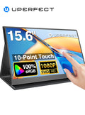 Monitor portátil con pantalla táctil de 15,6", 1080P, 100 % sRGB, 10 puntos de contacto, USB-C, HDMI, para portátil, MacBook, PC, PS5, con VESA y estuche.