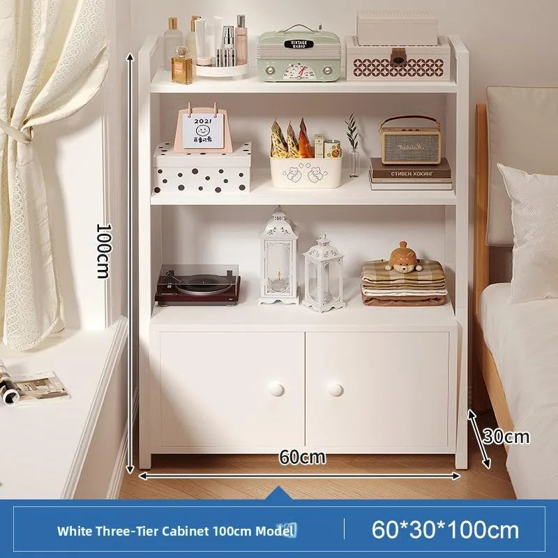 Estante de Almacenamiento Multicapa para Junto a la Cama, Estante de Exhibición, Mueble Organizador de Dormitorio, Estilo Mod...
