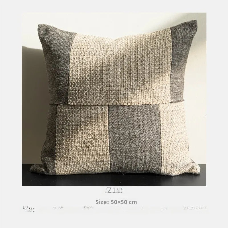 Funda de cojín de lujo 30x50 45x45 50x50cm cuerda de cáñamo funda de almohada de cintura ancha para el hogar Hotel cama sala de estar sofá