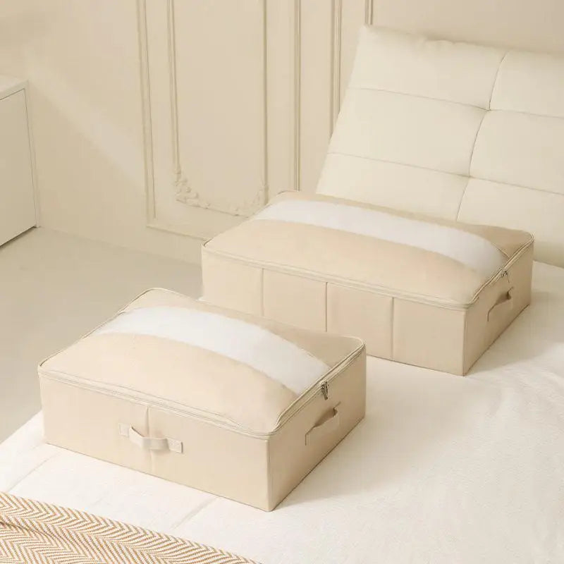 Caja de Almacenamiento Debajo de la Cama de Gran Tamaño, Plegable, para Ropa y Edredones, Organizador Debajo de la Cama, Caja...
