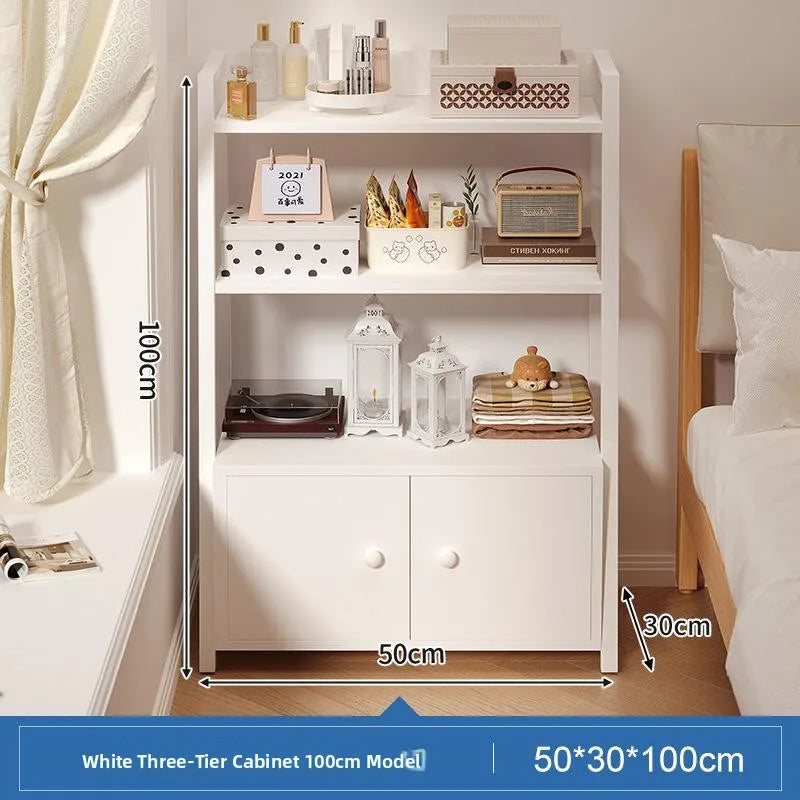 Estante de Almacenamiento Multicapa para Junto a la Cama, Estante de Exhibición, Mueble Organizador de Dormitorio, Estilo Mod...