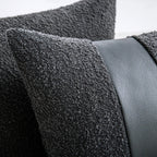 2 uds fundas de cojín de lujo de cuero Patchwork Tweed texturizado fundas de almohada decorativas decoración moderna para el hogar fundas de almohada para sofá