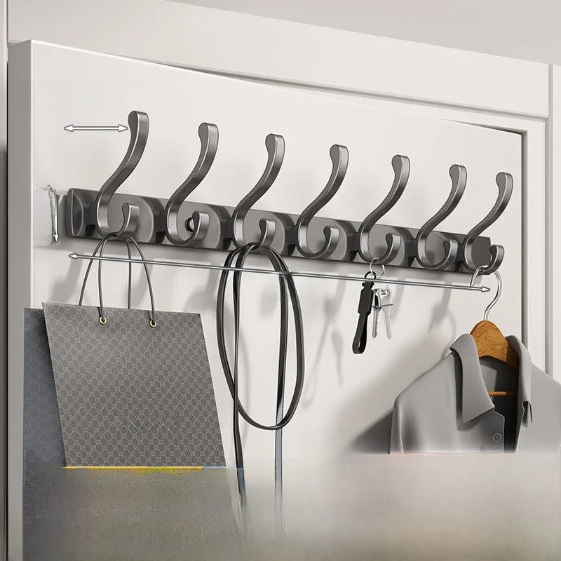 Gancho para Colgar en la Pared de Alta Calidad, Gancho Adhesivo Fuerte para Ropa, Sin Necesidad de Perforar, Gancho de Alumin...